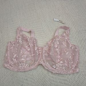 NWT Soma Sensuous Lace unlined Bra In Sugar Coated 40G